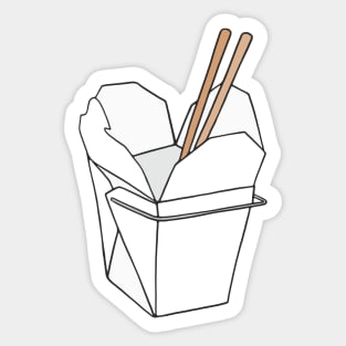 Chinese Takeout Box Sticker